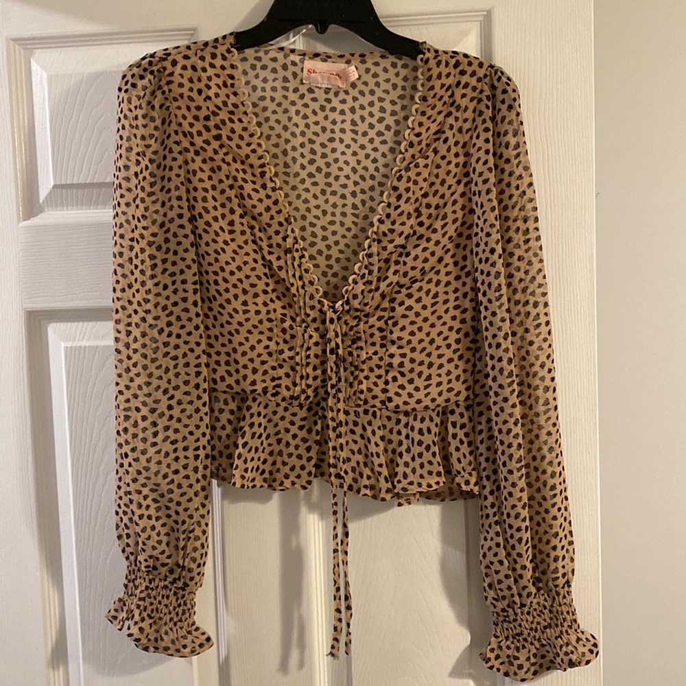 Printed blouse with 3/4 sleeves